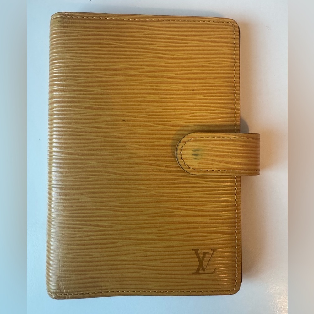 Louis Vuitton Epi Leather Yellow Agenda